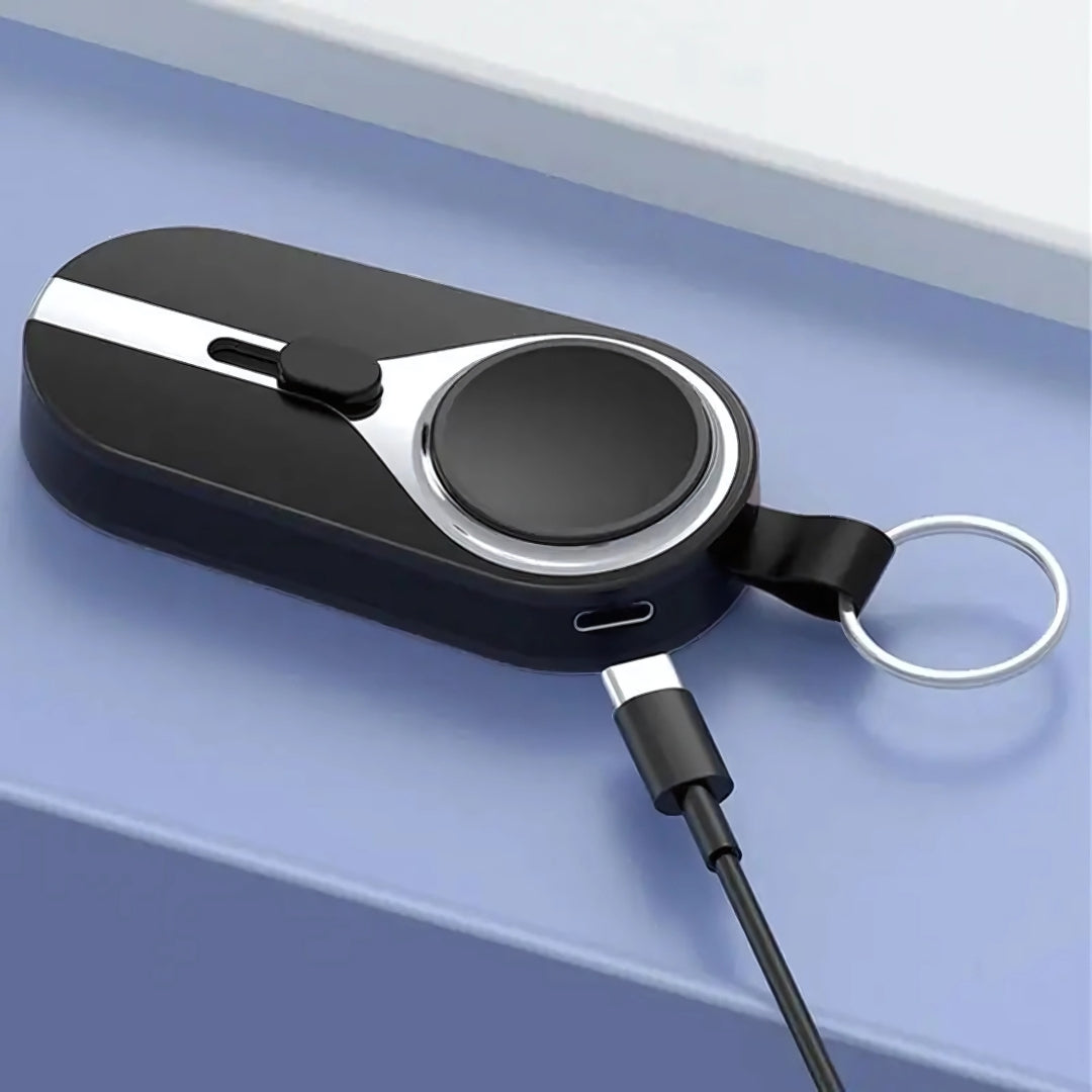 TrailCharge MINI - 1500mAh Mini Keychain Charger with Magnetic Dock for Apple Watch
