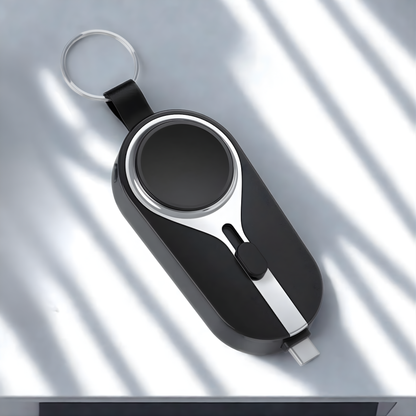 TrailCharge MINI - 1500mAh Mini Keychain Charger with Magnetic Dock for Apple Watch