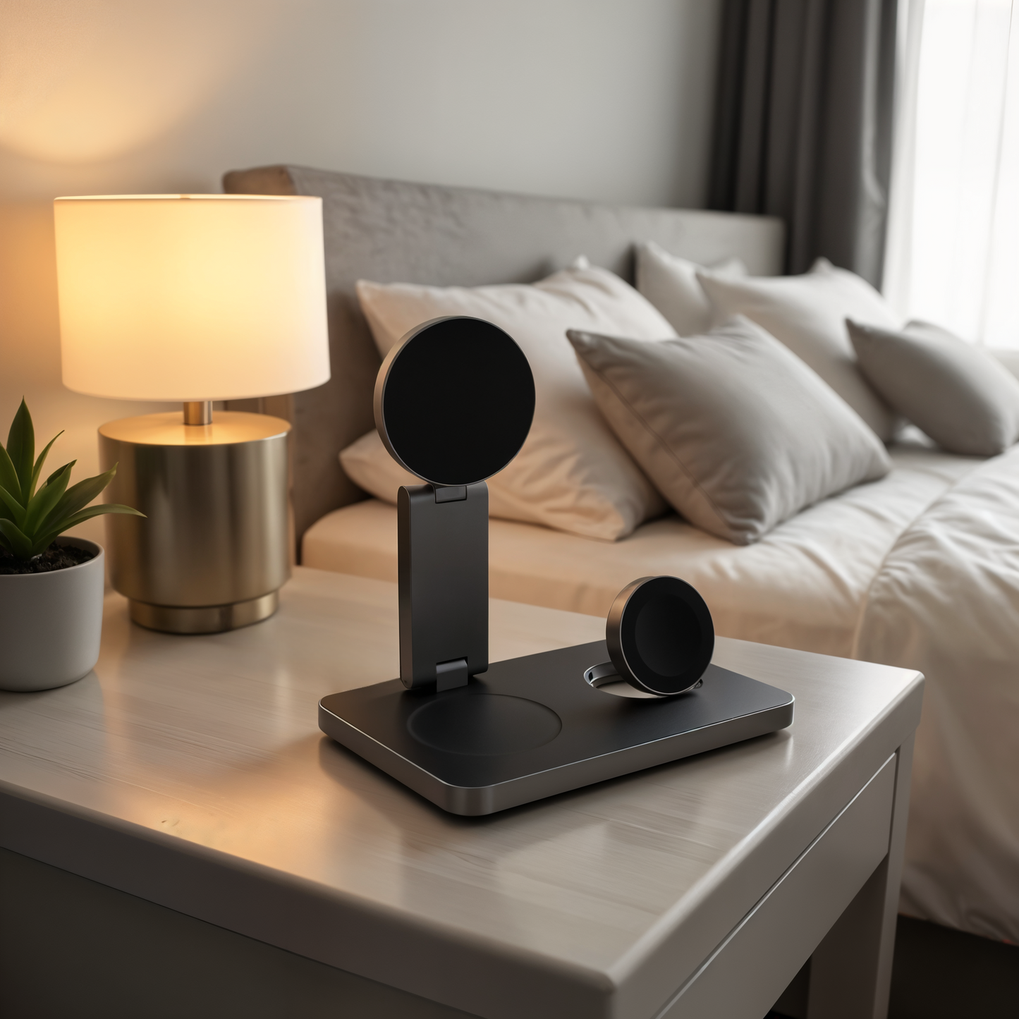 TrailCharge HUB - Wireless 3-in-1 Charging Station with Magnetic Alignment