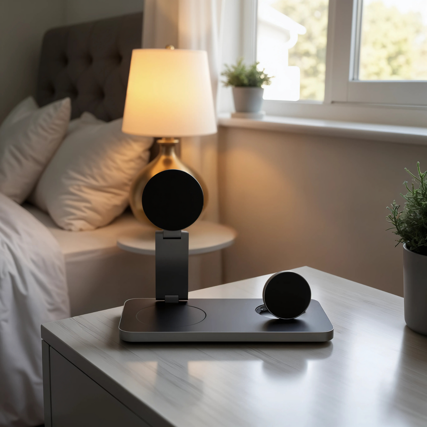 TrailCharge HUB - Wireless 3-in-1 Charging Station with Magnetic Alignment